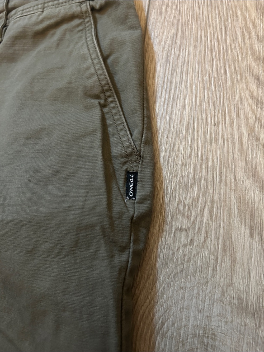 Men's O’Neill Olive Green Casual Chino Shorts - Picture 2 of 9